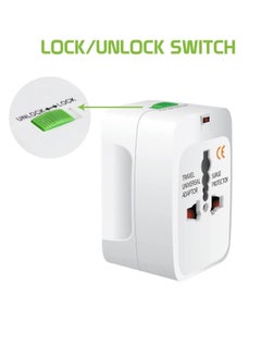 TYCOM Travel adapter worldwide All in One Universal Power Plug Adapter with Dual USB Ports Cell Phone Laptop.  - Image 5