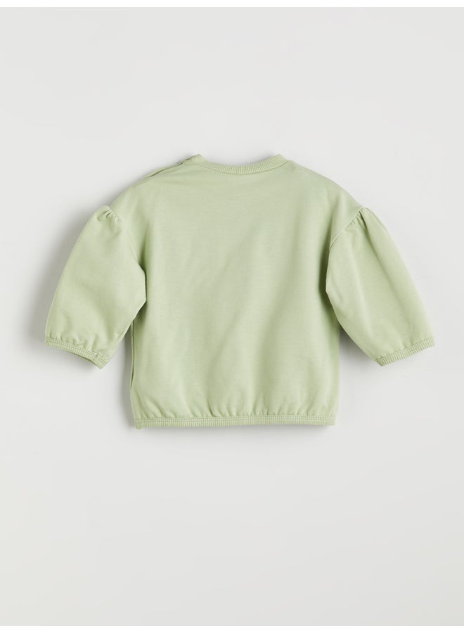 LC WAIKIKI Crew Neck Baby Girls' Sweatshirt and Leggings 2 Pack - Image 3