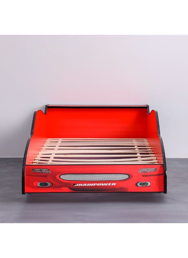DANUBE HOME Ranger Meteoric 90X190 Car Bed – Kids Car-Shaped Bed for Boys & Girls – Comfortable and Stylish Children's Bed for Bedroom, Playroom, Ideal for Nursery Décor -Red  - Image 5