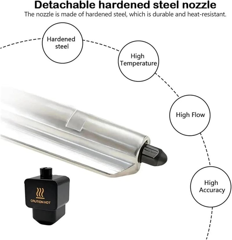 H2D H2S Hotend Kit Compatible With Bambu Lab Fast Speed 0 2 0 4 0 6 0 8mm Hardened Steel Nozzle HF 0 4 - Image 3