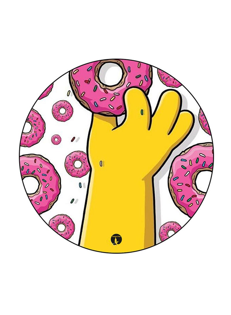 RKN Simpsons Printed Round Pin Badge Multicolour - Image 2