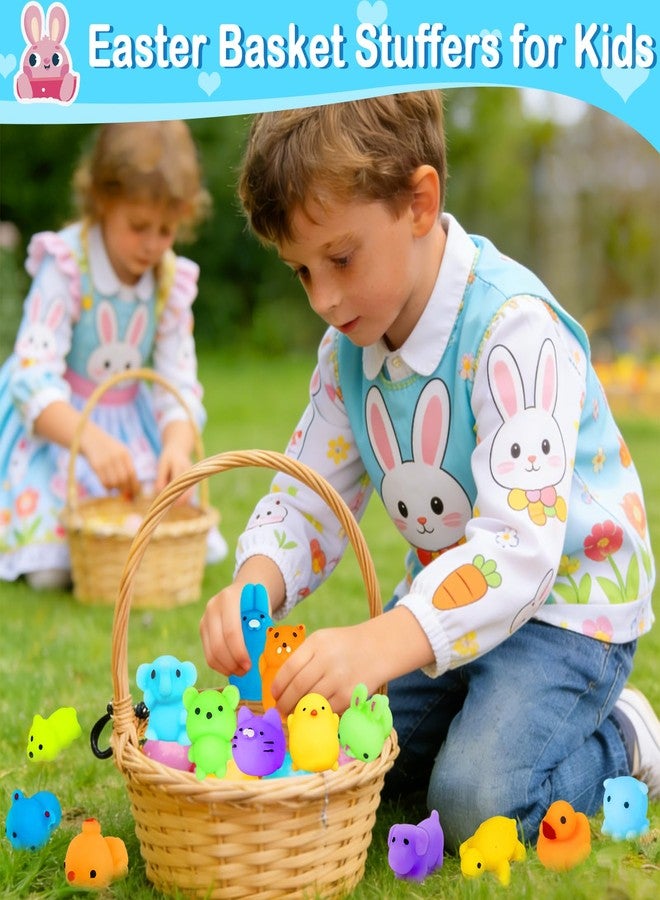 AMENON 28 Pack Random Mochi Squishies Toys Easter Basket Stuffers for Kids Toddlers, Stress Relief Squeeze Fidget Toys Easter Party Favors for Boys Girls Goodie Bags Fillers Birthday Gifts Classroom Prizes - Image 3