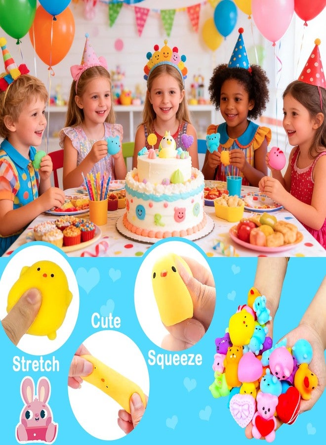 AMENON 28 Pack Random Mochi Squishies Toys Easter Basket Stuffers for Kids Toddlers, Stress Relief Squeeze Fidget Toys Easter Party Favors for Boys Girls Goodie Bags Fillers Birthday Gifts Classroom Prizes - Image 4