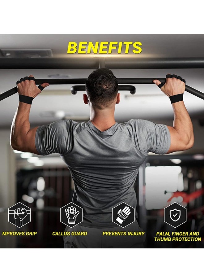 Polish'D - Workout Gloves for Men Women, Weight Lifting Gloves with Padded Leather Palm Grip Gym Gloves Durable Exercise Gloves for Kettlebell, Pull-Ups, Row, Cross Training - Image 1