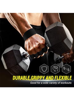 Polish'D Workout Gloves for Men Women, Weight Lifting Gloves with Padded Leather Palm Grip Gym Gloves Durable Exercise Gloves for Kettlebell, Pull-Ups, Row, Cross Training  - Image 4
