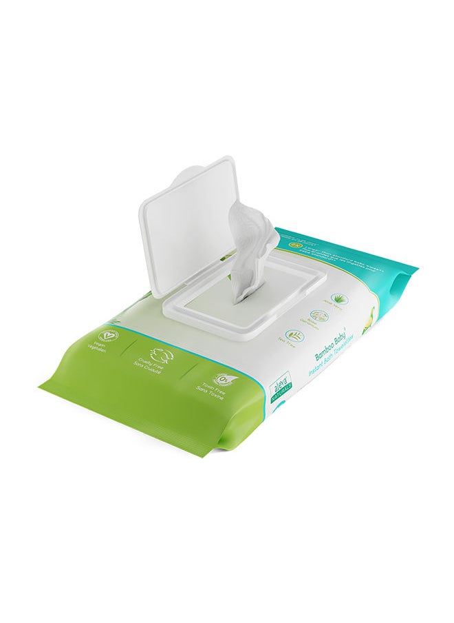 Aleva Naturals - Bamboo Baby Instant Bath Towelettes - 25Ct - Image 1