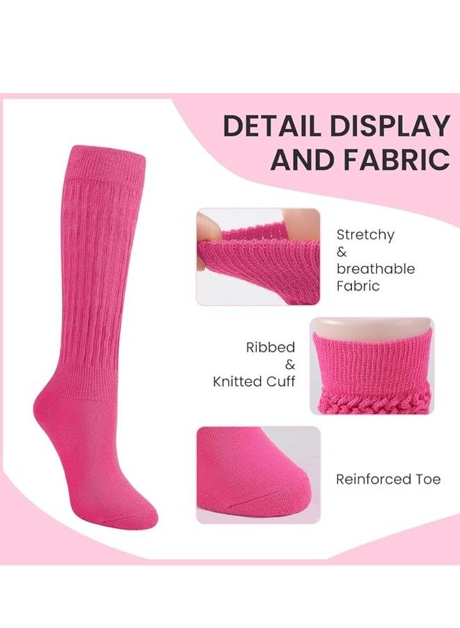 Y&D Slouch Socks for Women 3 Pairs Size 6-11 Soft Extra Long Scrunch Knee High Boot - Image 4