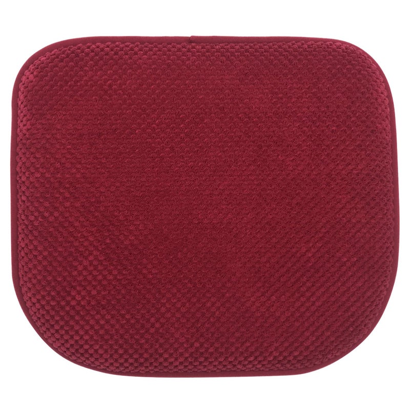 PAGGED Wine Red Foam Seat Cushions Kitchen Chairs Pads for Dining Chairs Non Slip Office Seat Cushions Washable U Shaped Soft Thick Large Metal Wooden Chair Cushions,17" x 15" - Image 1