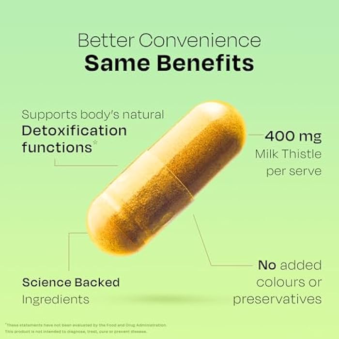 Auric Herbal Liver Support Supplement | Milk Thistle (Silymarin), Turmeric, Garlic, Ginger for Liver Health | Advanced Detox & Cleansing Formula for Active Liver | 180 Capsules - Image 4