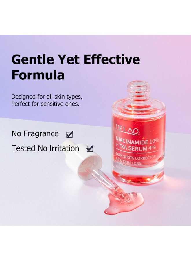 ميلاو عبوتان من سيروم مُصحّح للبقع الداكنة، يحتوي على ١٠٪ نياسيناميد و٤٪ حمض الترانيكساميك، ٣٠ مل*٢ - Image 2