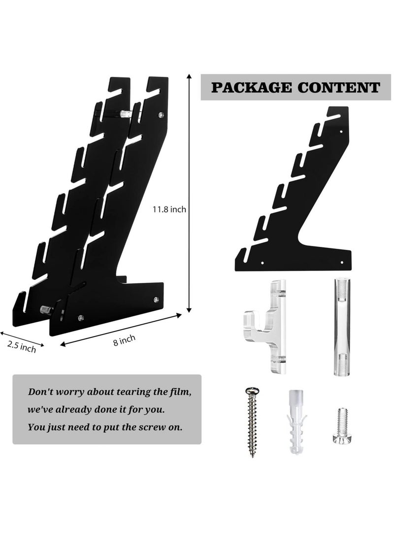 Generic - Hat Racks for Baseball Caps, Cap Holder- Wall Mount or Stand Up - Hold to 10 Caps Display and Storage Bedroom, Closet, Dresser, Entrance(2PCS, Black) - Image 1
