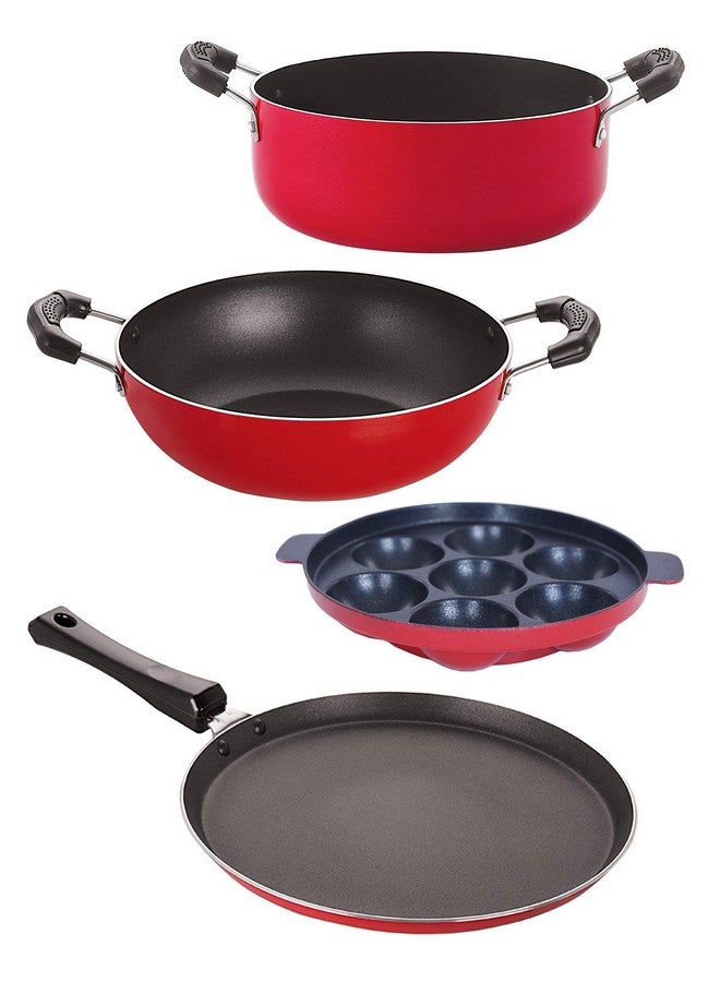 نيرلون مجموعة أدوات طهي NIRLON غير لاصقة مكونة من 4 قطع (FT10_KD14_AP7_CS24) - Image 1