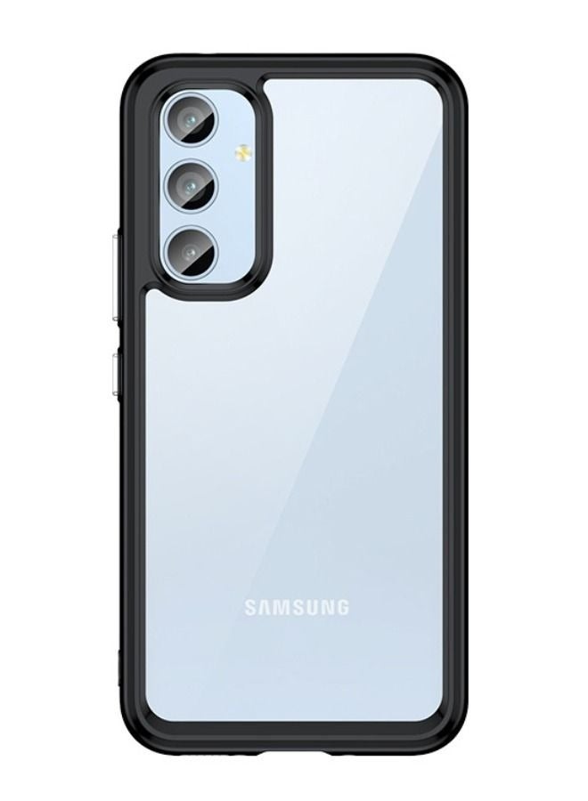 Samsung Galaxy A54 5G Case, Transparent Acrylic Back Panel + Soft TPU Soft Edge, Fashion Shock-Absorption Anti-Drop Protective Case Cover for Galaxy A54 5G