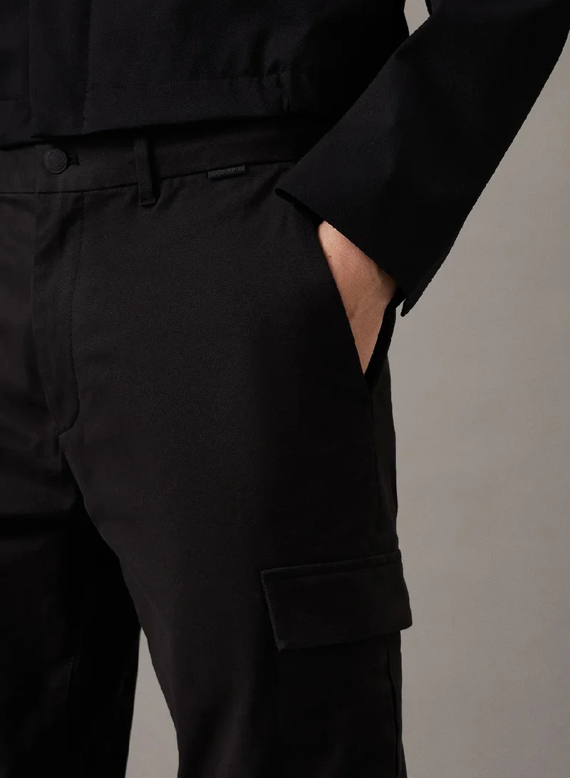 CALVIN KLEIN Tapered Twill Cargo Trousers