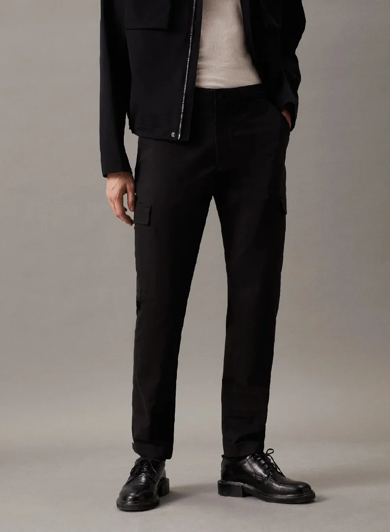 CALVIN KLEIN Tapered Twill Cargo Trousers