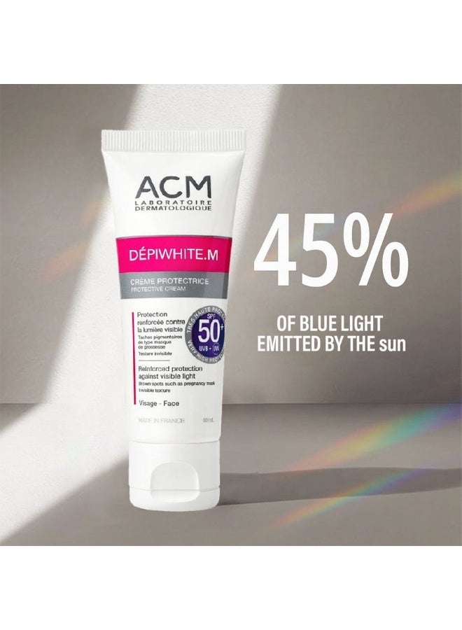 ACM Depiwhite M SPF50+ Face Sunscreen Cream With UVA + UVB + Blue light Protection 40ml - Image 3