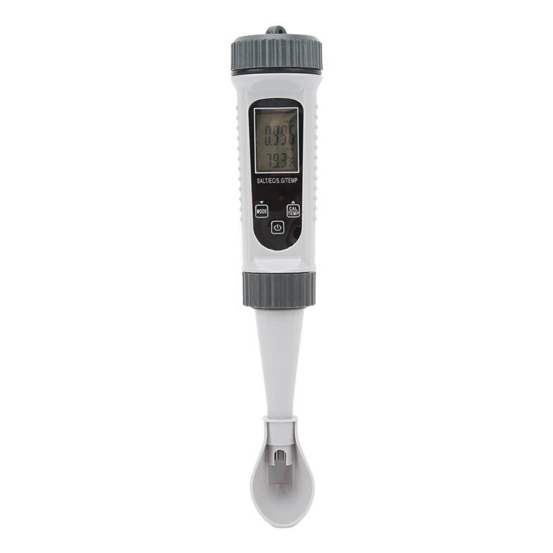 Digital Salinity Tester: 4-In-1 Ec, Salt, Temp & S.g. Measurement - High Accuracy With Auto Temp Compensation Water Quality Tester For Aquariums, Hydroponics & Water Monitoring - Image 2