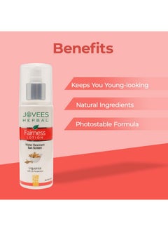 Jovees Herbal Sunscreen Fairness Spf 25 Lotion For Oily, Sensitive | Light Weight,Non Greasy, Quick Absorbing | Protects From Tanning & Uneven Skin Tone 200Ml  - Image 3