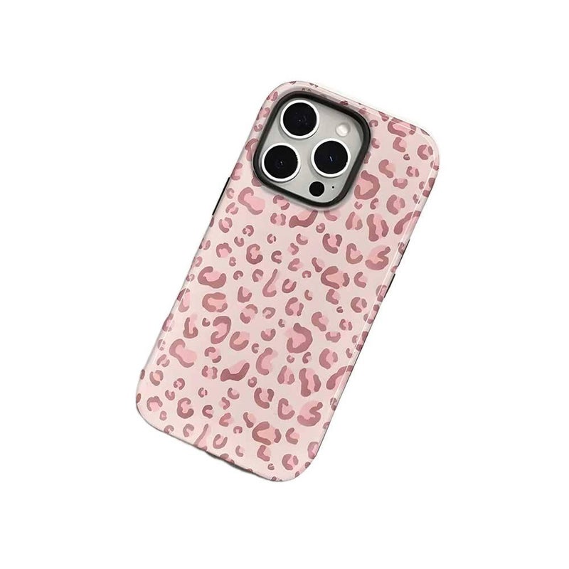 غطاء واقي | حماية من السقوط | مقاوم للصدمات لـ iPhone 17 / 17 Air / 17 Pro / 17 Pro Max | Film | Pink Leopard - Image 4
