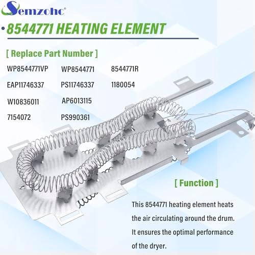 Semzohc Dryer Heating Element Kit fit for May-tag Bravos 400 2000 3000 5000 9000 Series MED3000BW0 MED3500FW0 MED4000BW0 MED4200BG0 MED4200BW0 MED5100DC1 MED5100DW1 MED5500FC0 MED5500FW0 MED6000AG0 MED6000AW0 - Image 2