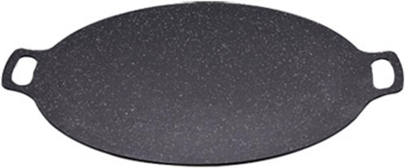 Yopple PreSeasoned Cast Iron Tawa NonStick Grill Dosa Pan for Even Cooking Multipurpose Flat Pan for BBQ Pizza Pancakes More Durable FastHeating Cookware for All Stoves - Image 1