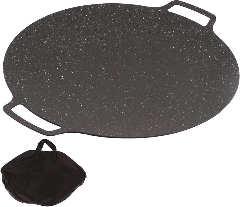 Yopple PreSeasoned Cast Iron Tawa NonStick Grill Dosa Pan for Even Cooking Multipurpose Flat Pan for BBQ Pizza Pancakes More Durable FastHeating Cookware for All Stoves - Image 5