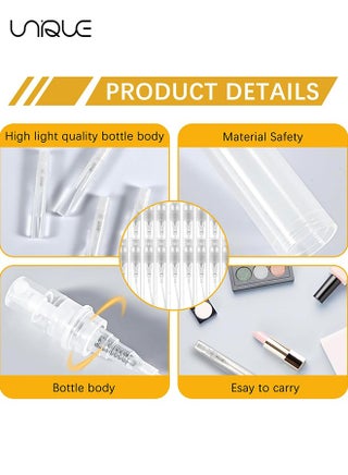 Mini Spray Bottle - 20 Pack 5ml Mini Plastic Spray Bottle Empty - Fine Mist Refillable Mini Perfume Bottle - Perfume Atomizer - Small Sample Containers - Plastic Portable Travel Bottle - Clear - view 5