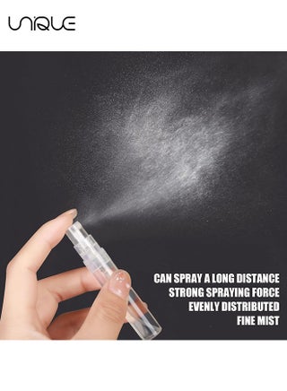 Mini Spray Bottle - 20 Pack 5ml Mini Plastic Spray Bottle Empty - Fine Mist Refillable Mini Perfume Bottle - Perfume Atomizer - Small Sample Containers - Plastic Portable Travel Bottle - Clear - view 3