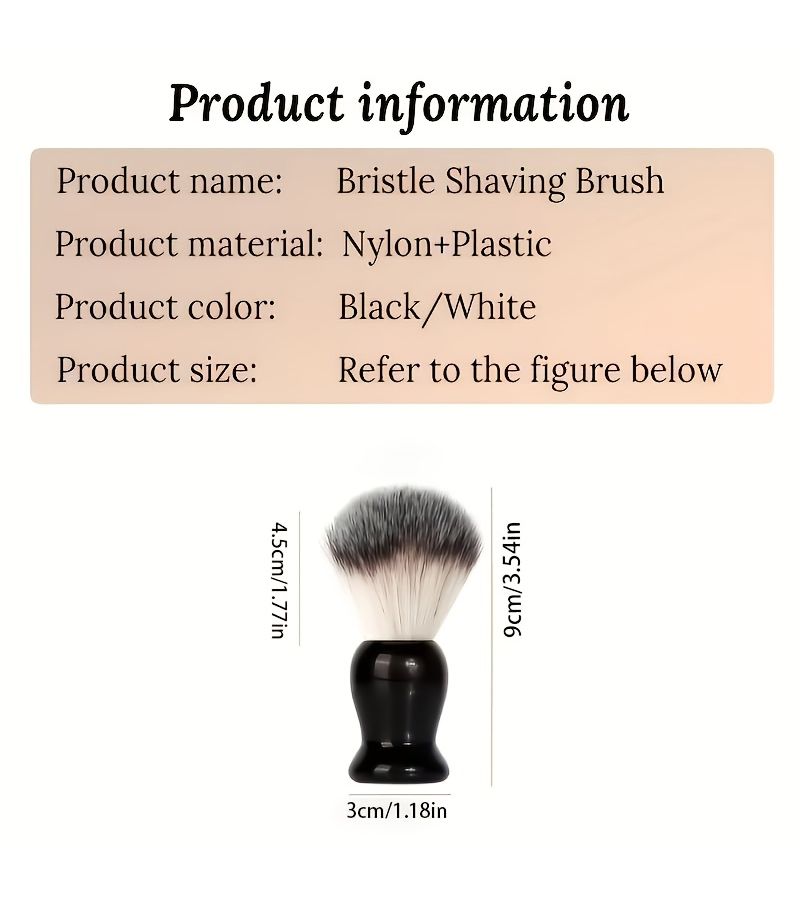 Elephant White Shaving Brush Non Shedding Bristles Creates Rich Lather For Men - Image 4