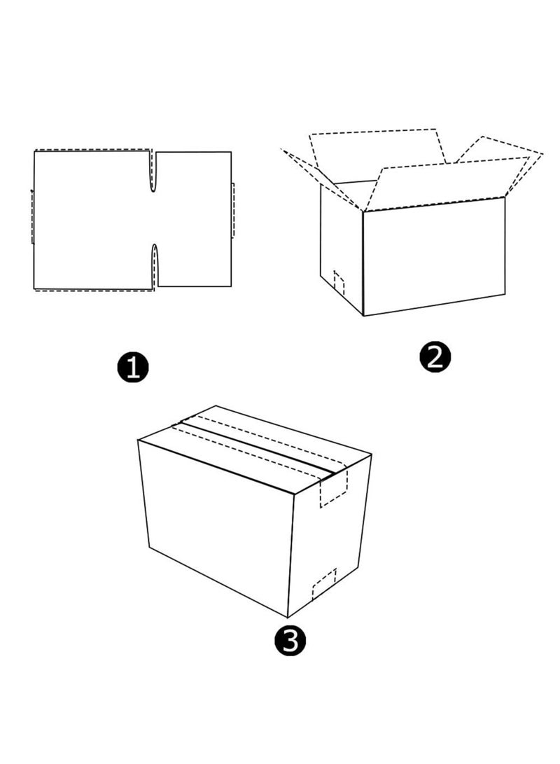 20x14x10 cm Shipping Boxes Set of 25 Small Corrugated Cardboard Box for Mailing Packing Gifts White