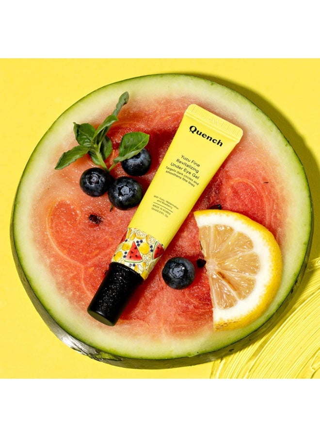 كوينش QUENCH BOTANICS جل فيتامين C المنشط لمنطقة تحت العين بخلاصة ليمون اليوزو | يمنح إشراقاً فورياً لمنطقة تحت العين | يقلل من الهالات السوداء والانتفاخ والخطوط الدقيقة | صُنع في كوريا (15 مل) - Image 2