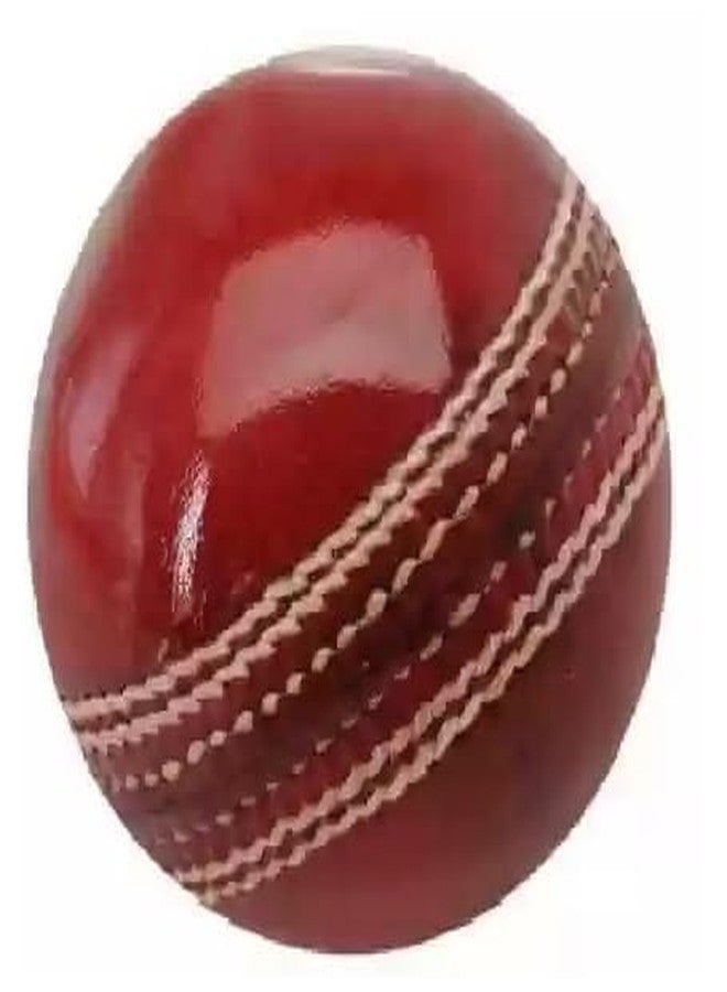 تي آر كرة كريكيت جلدية حمراء من TR (قطعتان) لجلسة التدريب/المباريات (عبوة من قطعة واحدة) - Image 4