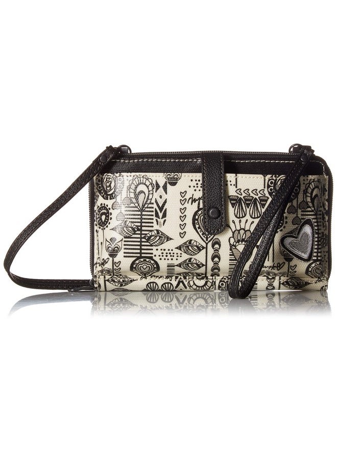 Sakroots Unisexadults Artist Circle Large Smartphone Crossbody Optic Dream Song  - Image 1