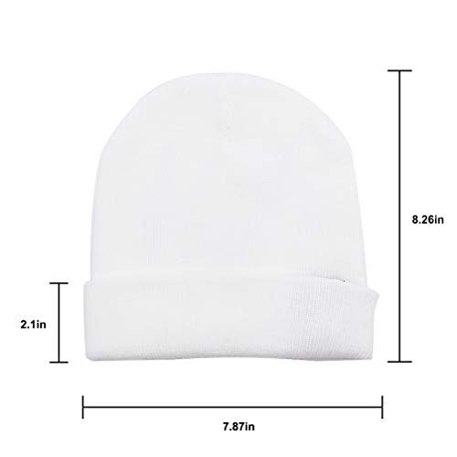 Luwint LED Glow Blink Knit Beanie Hat - Light Up Party Costume Show Cap Toys for Boy Girl (White Neon) - Image 5