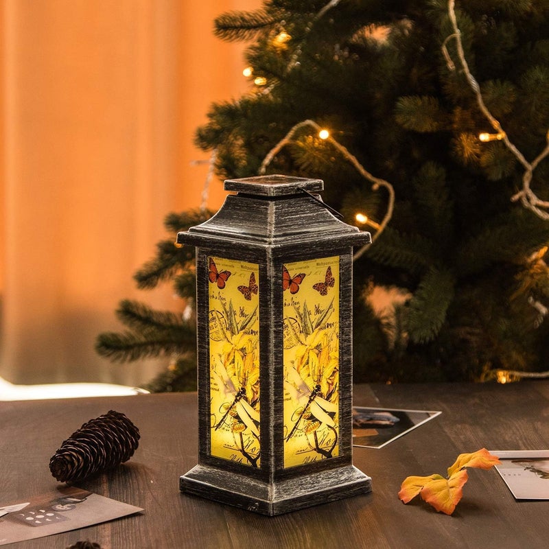 Topadorn Outdoor Hanging Solar Lantern Decoration, Waterproof Vintage Dragonfly Lantern for Outdoor Garden, Patio, Lawn & Pathway DÃ©cor Solar Lights - Image 2