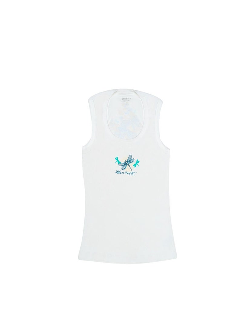 Del Sol Color Change - Delsol  Change Color Women's Tank Dragon Flies & Flourish - Image 1