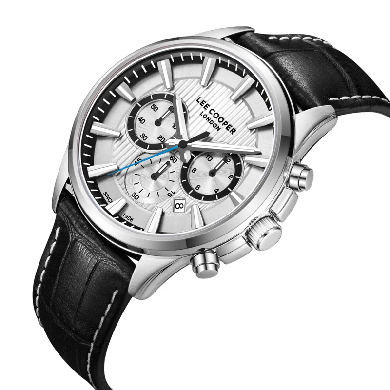 لي كوبر Men's Leather Multi Function Watch LC08239.331 - 32 mm