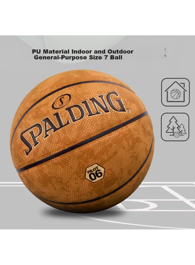 سبالدينج Spalding Spalding Pilot 06 امتصاص الرطوبة داخلية/خارجية مقاس 7 كرة سلة 77-739y - Image 2