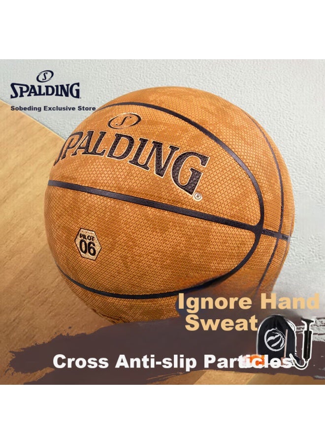 سبالدينج Spalding Spalding Pilot 06 امتصاص الرطوبة داخلية/خارجية مقاس 7 كرة سلة 77-739y - Image 1