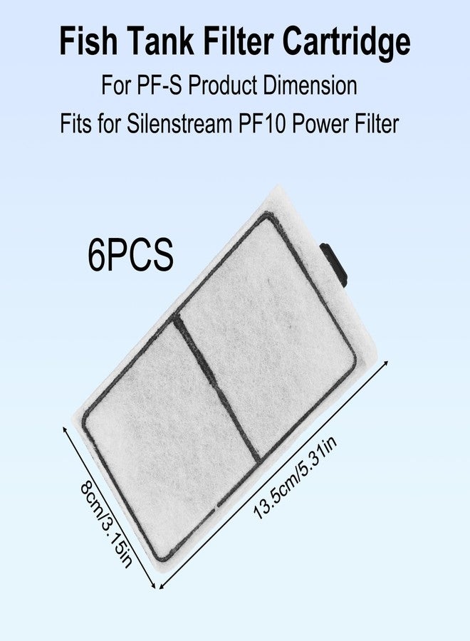 lasuroa 6pcs Carbon Filter Cartridges Compatible with Top Fin PF-S, 5.3X3.1 Inch Fish Tank Filter Cartridge Replacement for Aquarium Water Filtration - Image 2