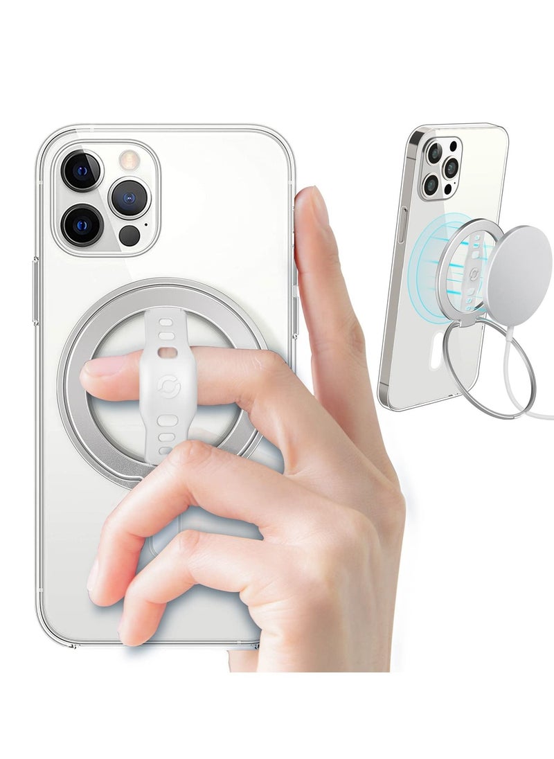 SYOSI Magnetic Phone Ring Holder, Upgrade Phone Grip Stand, Magnetic Finger Phone Ring, Removable Magnetic Ring Holder Kickstand Loop, Only for iPhone 14, 13, 12 Pro/Max/Plus  - Image 1