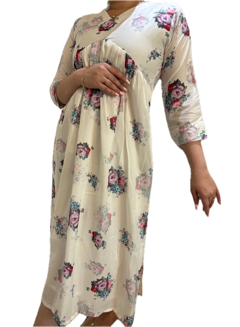 Zebees Crape floral Dress / top/  Kurti for Women, Comfortable & Stylish  - Image 4