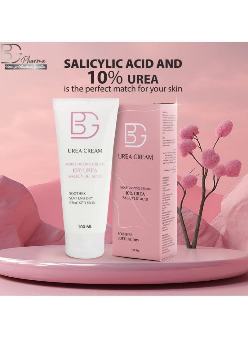 BG Urea Cream 1+1 Offer – Intensive Moisturizing & Repair Cream – Softens Rough, Dry & Cracked Skin – Nourishing Daily Skincare for Hands, Feet & Body – 100ml x 2 - Image 5