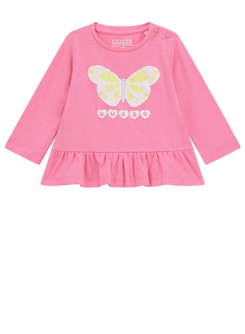 GUESS Infant Graphic Crew Neck T-Shirt - Image 1