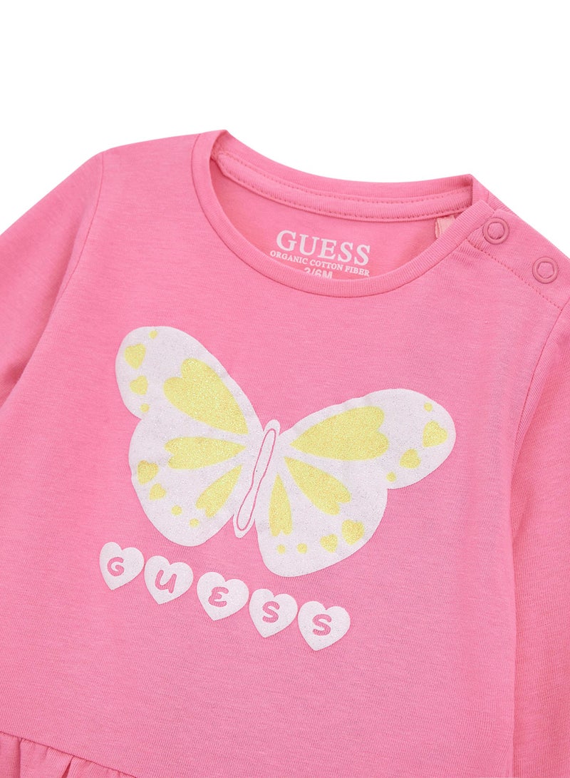 GUESS Infant Graphic Crew Neck T-Shirt - Image 3