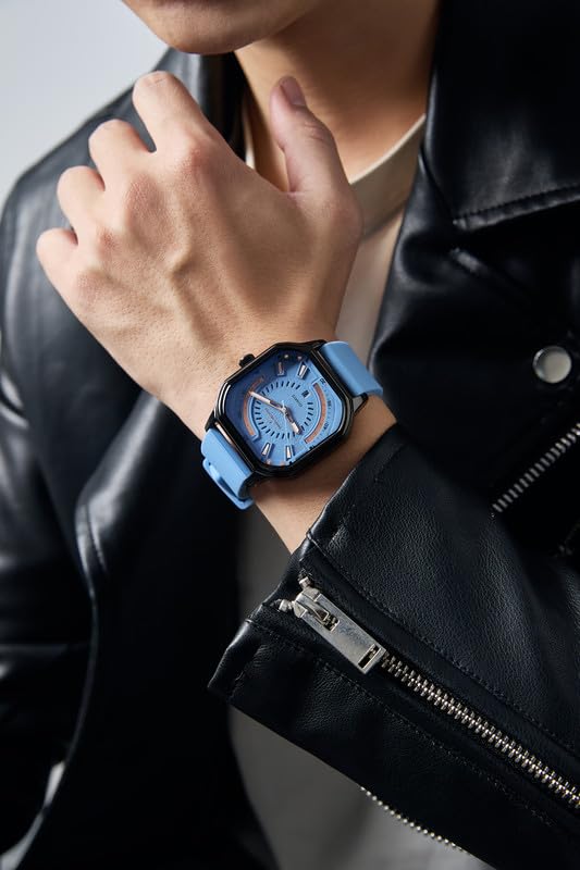 Daniel Hechter Paris Rivoli Collection Modern Analog Watch for Men with Octagon Dial and Silicon Band-DHM1003 - Image 2