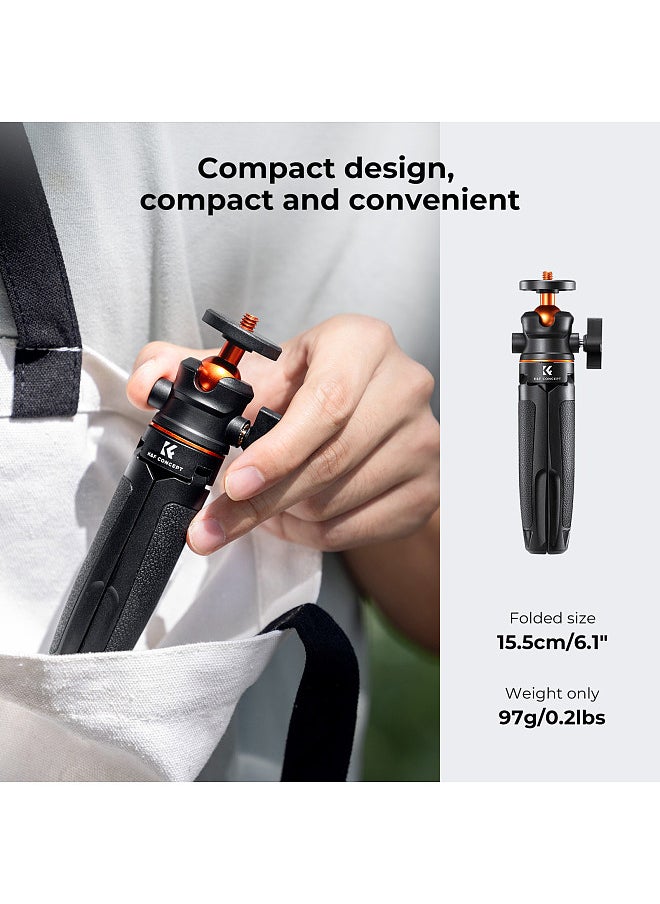 K&F Concept Portable Extendable Selfie Stick Tripod Aluminum Alloy 1/4 In Screw 2kg Load Capacity with Phone Holder Remote Shutter Replacement  - Image 4