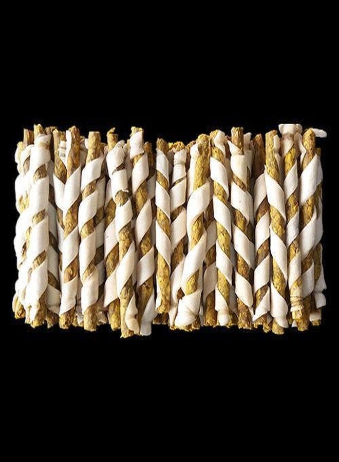 Petlicious & More Spiral Munchy Rawhide Chicken Flavour Chew Stix for Dogs and Puppies, 1 kg Pack - Image 3
