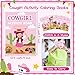JAPBOR Cowgirl Activity Coloring Books 24PCS Mini Western Theme Activities Color Book Bulk for Kids Party Favor Wild West Hat Boot Cactus Colour Pages for Birthday Gifts Class Drawing Painting Game - Image 4