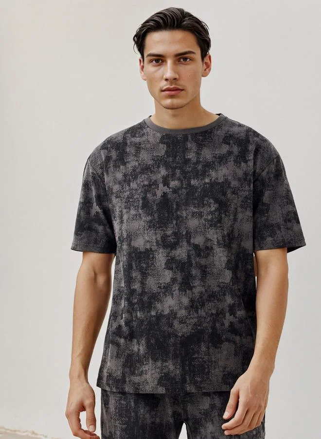 Kappa Kappa Textured Crew Neck T-shirt